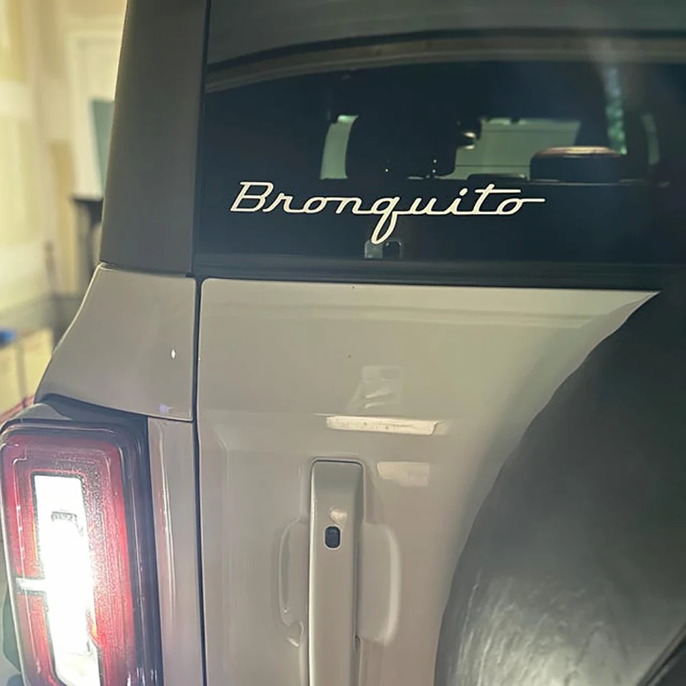BRONQUITO Self Aware Stickers For Ford Bronco Sport,Car Vinyl Window Bumper Words Decals For Rear Windows Or Trunk