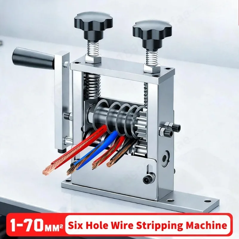 Double Drive Wire Stripper Machine 1-70mm High Efficiency Wire Peeling Tool Stripping Machine for Copper And Aluminum Wire