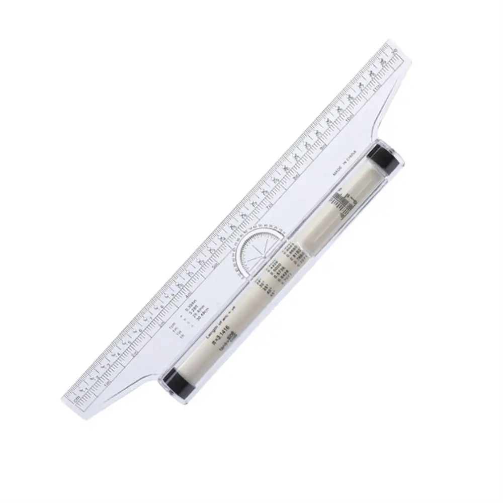 Strumento di disegno Equilibrio dell'angolo Design per studenti Angoli Linea Rotolo Disegna Righello Rotolamento Righelli paralleli Righello rotante Righello da disegno