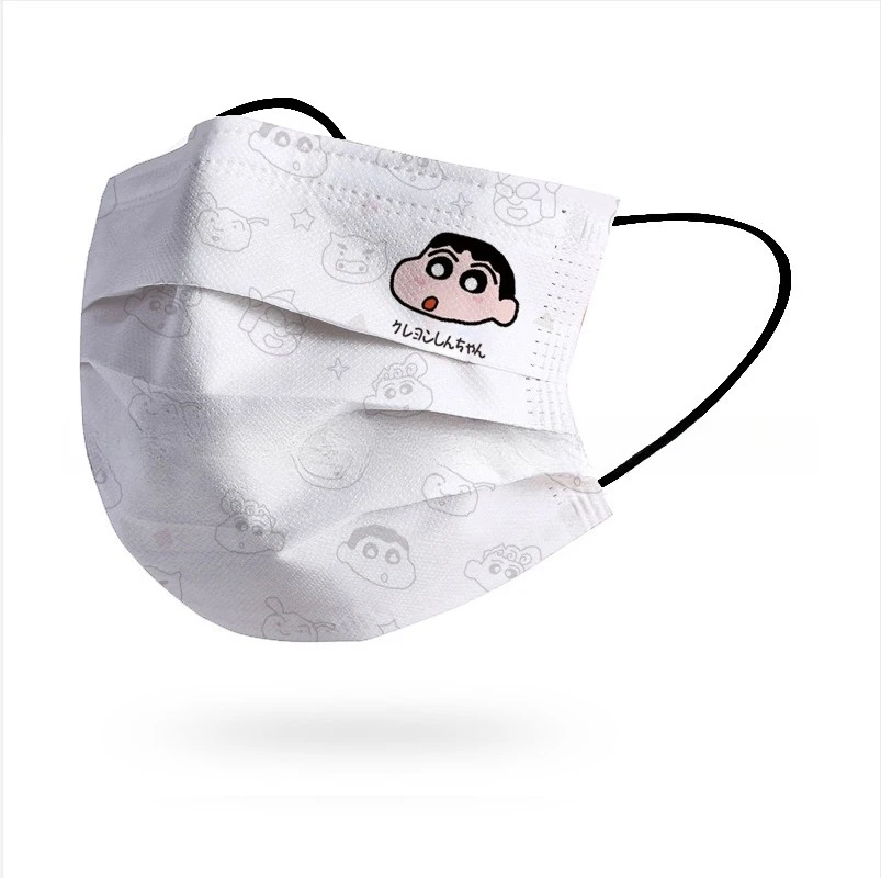 Miniso 大人用使い捨て保護サンリオコレクションマスクかわいい漫画プリント防塵独立パック 10 個