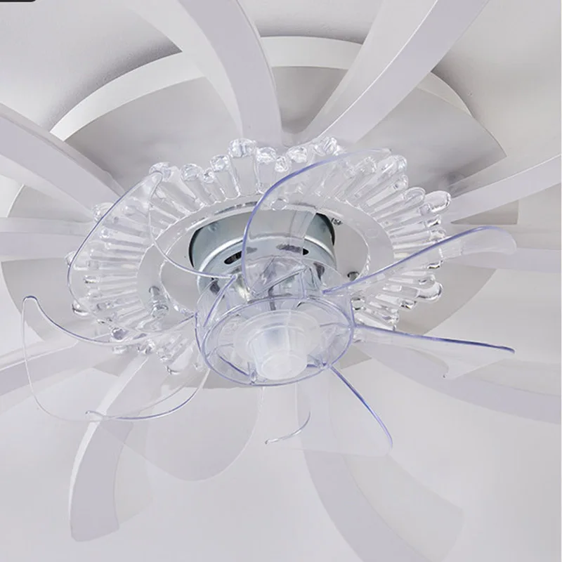 2026 New Smart Ceiling Fan Light, Remote Control LED Chandelier Fan with Reversible Motor & Stepless Dimming,Oscillating Ceiling