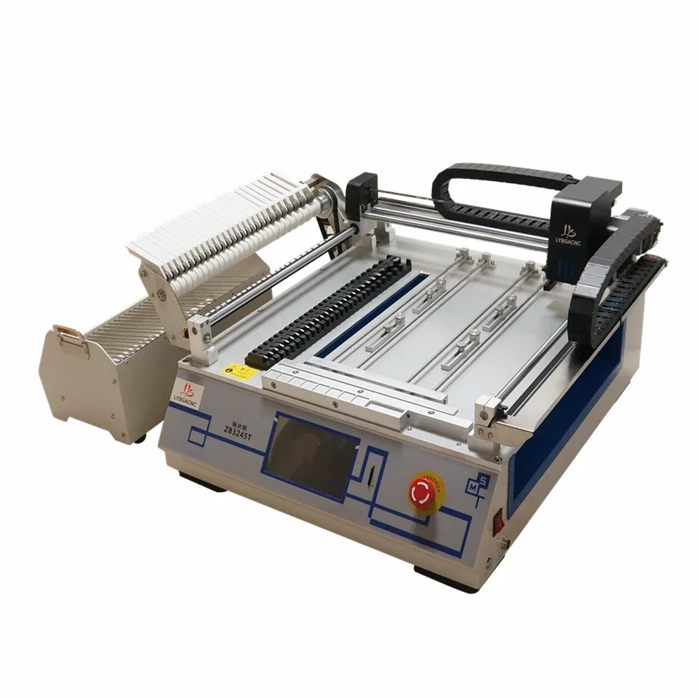 ZB3245T SMT Pick and Place Machine 2 Heads Desktop Fully Automatic for Assembly Line with Paste Mixer Paste Printer Reflow Oven