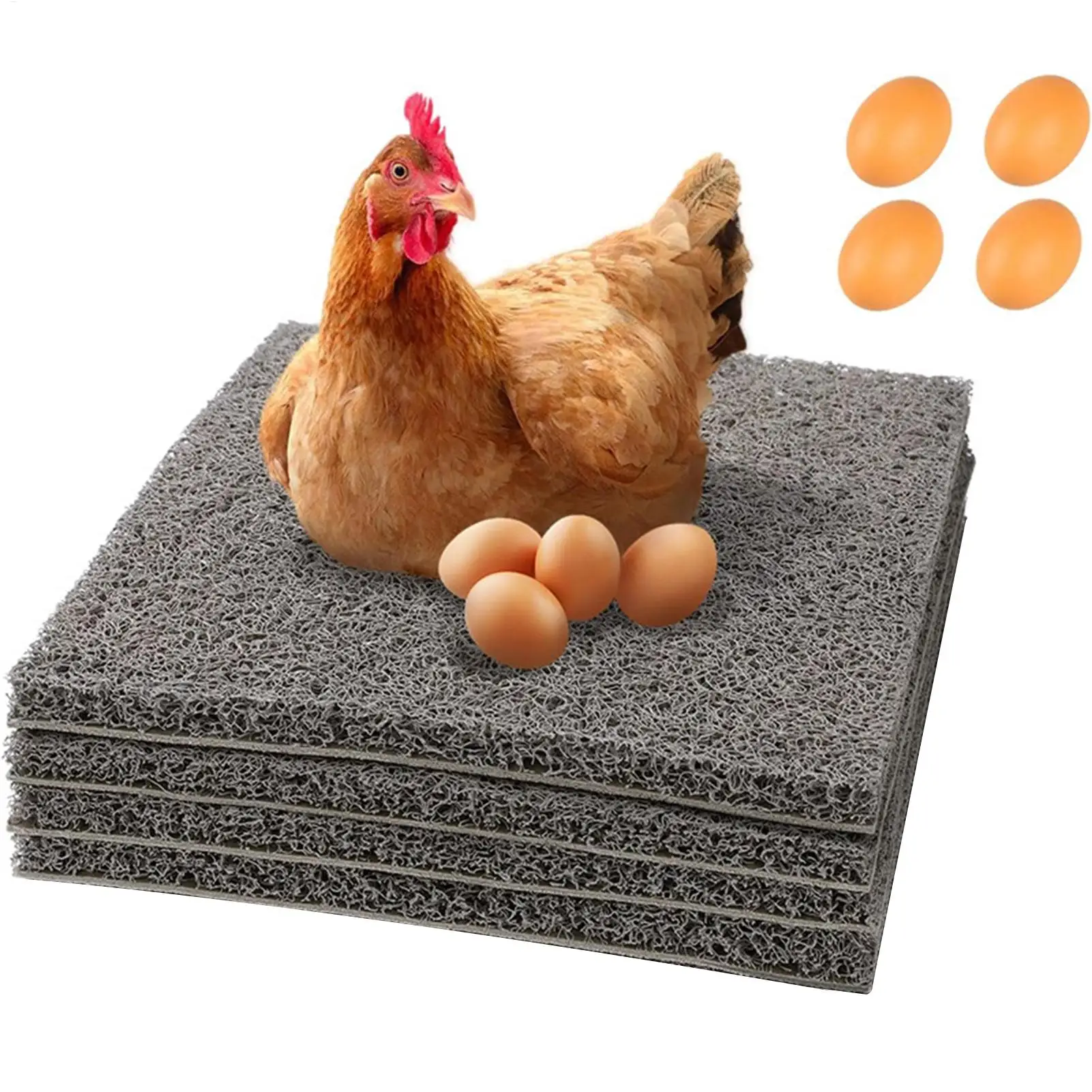 

Chicken Nesting Pads 4Pack Washable Hen Laying Mat Reusable Poultry Bedding Duck Coop Accessories Garden Farm Egg Layer Cushion