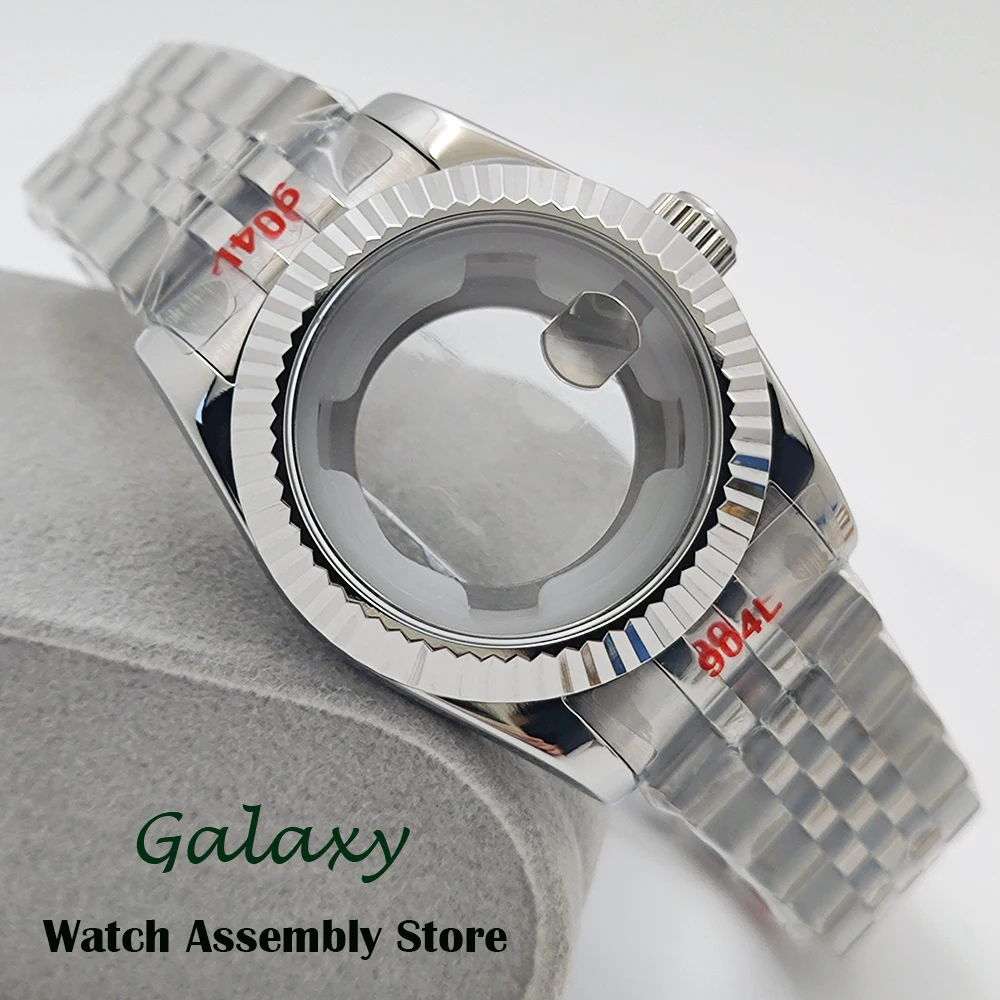 31MM NH05 Fluted Curved Sapphire Glass Stainless Steel Waterproof Watch Case for Ladies Women Fit NH05 NH06 Movement