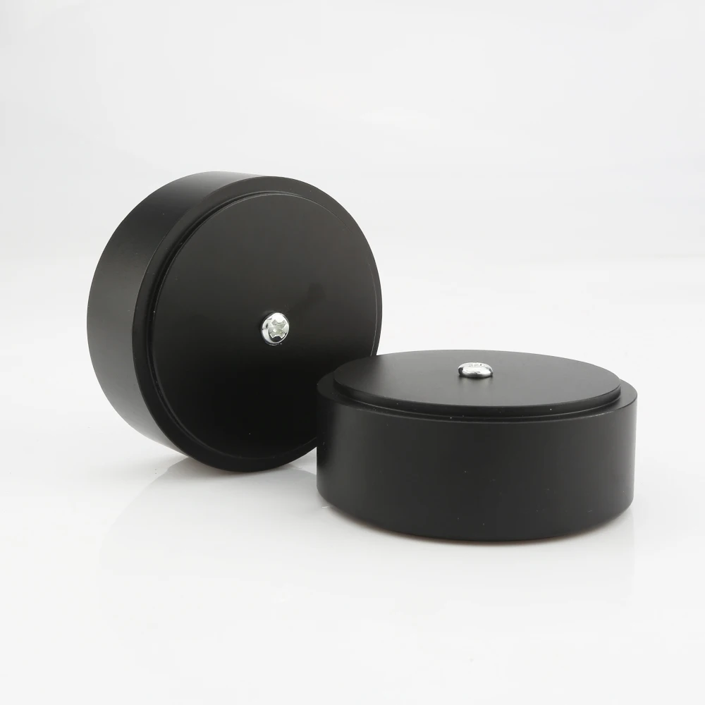 4 pçs 58x22mm amplificador de alumínio completo alto-falante isolamento pés turntable monitor cd dac rádio vibração suporte almofada base