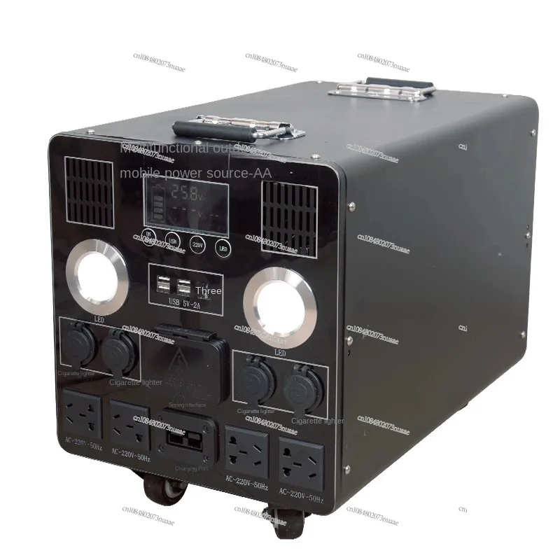 Outdoor Emergency Portable Power Station, Large Capacity, Car, Camping, Spare Small Power Station, 220V