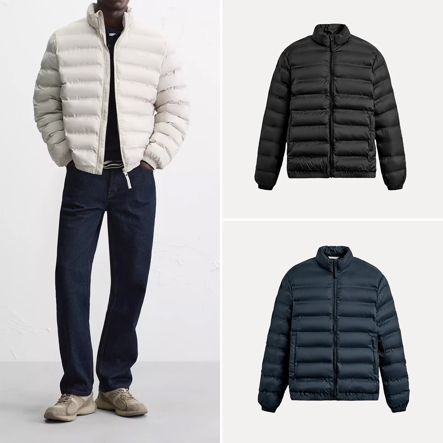 

Базовое однотонное длинное мужское пальто на молнии с воротником-стойкой, осеннее новое молодежное пальто с воротником-стойкой