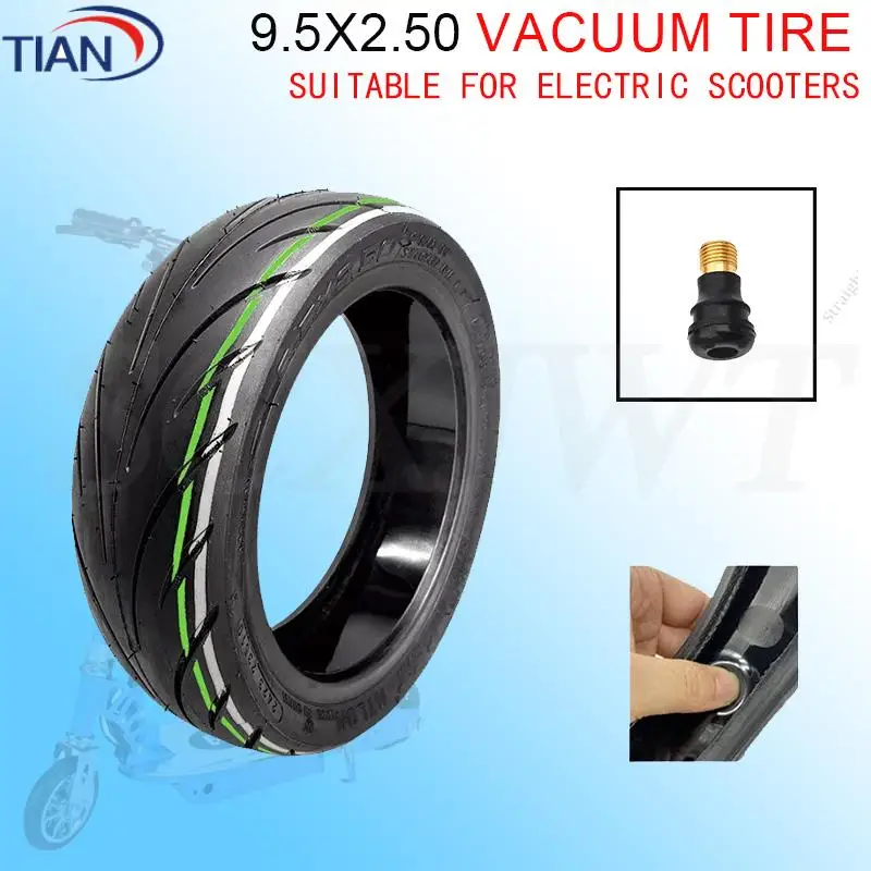 

9.5 Inch 9.5x2.50 Jelly Anti Stabbing Vacuum Tire Tubeless Tire CST for Xiaomi M365/1S Series Electric Scooter