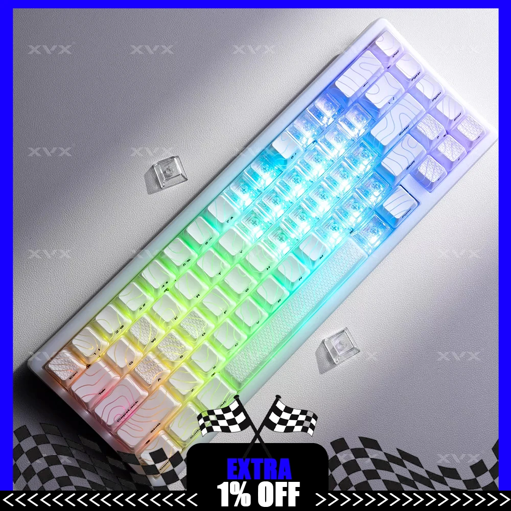 XVX Love Supplement PC Keycaps Transparent Keycap Original Factory Height Keyboard Keycaps Customized PC Accessories Gifts