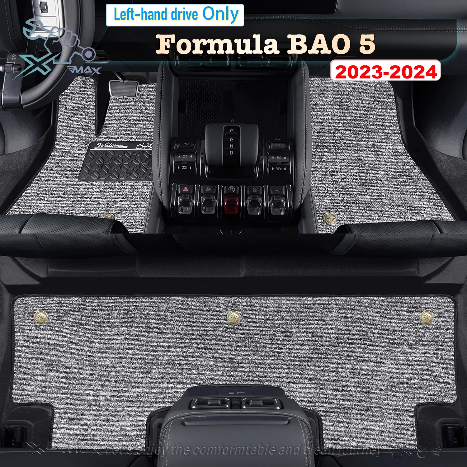 

Left-hand Drive Car Floor Mat For Formula BAO 5 2023-2024 Full Surround Foot Mat Automotive Floor Mat Floor Liner Water-proof