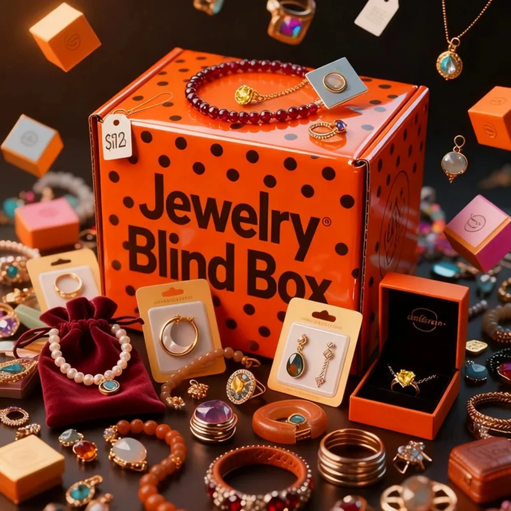 

Surprise Vintage Jewelry Mystery Jar Costume Set Bohemia Rings Earrings Necklaces Bracelets Nostalgia Retro Style Wearable