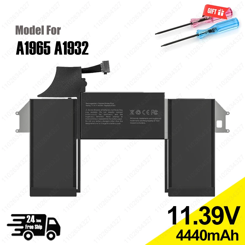 

NEW 49.9Wh A1965 Laptop Battery For Apple MacBook Air 13" A1932 2018 2019 A2179 Early 2020 EMC 3184 EMC3302 020-02455 Batteries