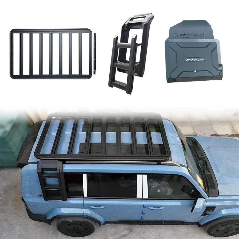 Best Selling Side Ladder Roof Platform Rack Side Storage Box for Icar V27 Accessories
