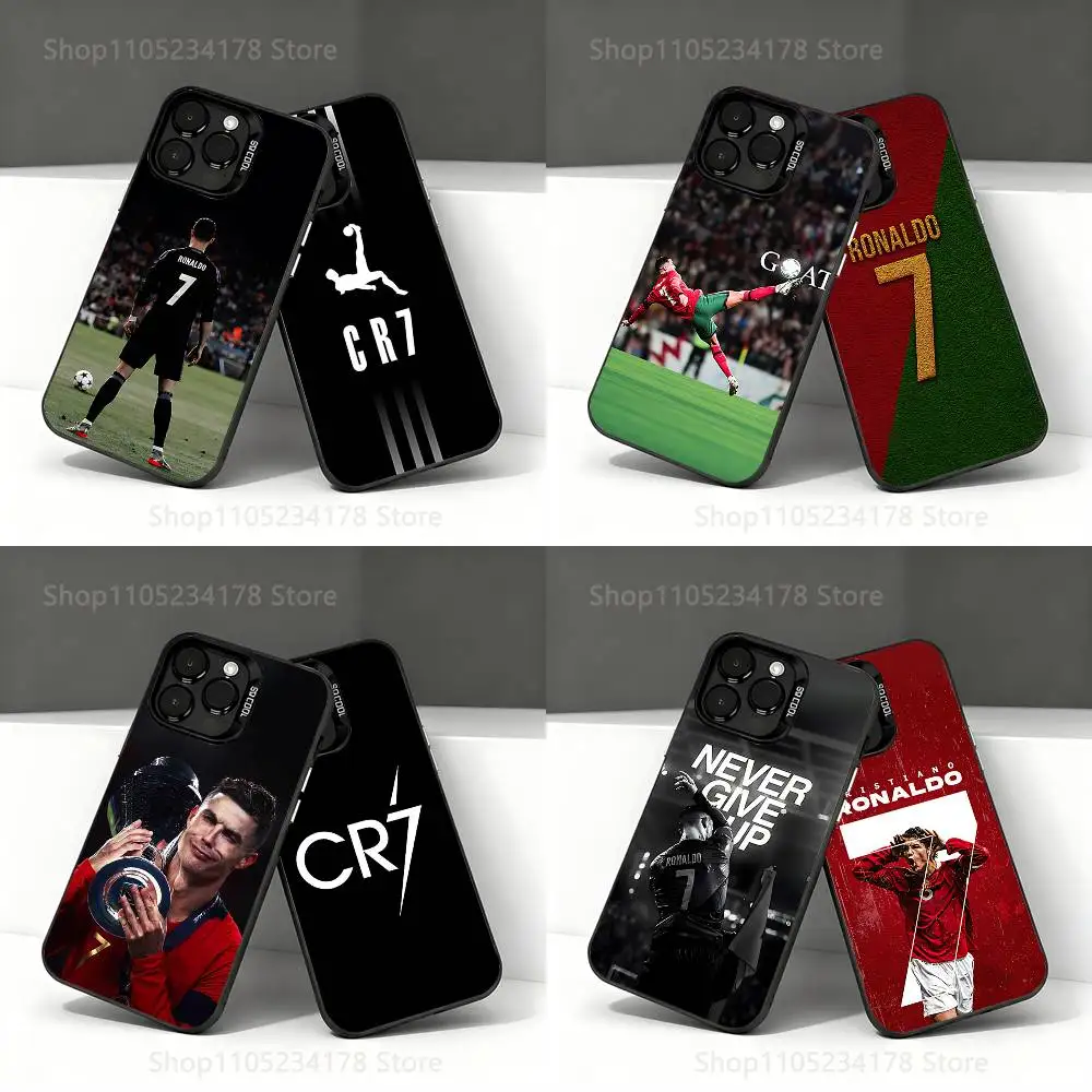 

Football Star R-Ronaldo-ES-7 Phone Case For iPhone 17,16,15,14,13,12,11,Pro,Max,Plus,E,Air,Mini Black Tpu IMD Cover