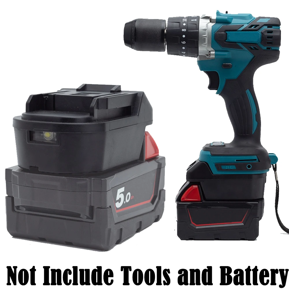 Conversor Adaptador de Bateria para Milwaukee Acessórios para Ferramentas Elétricas Lítio para Makita 18v bl Baterias Não Incluídas