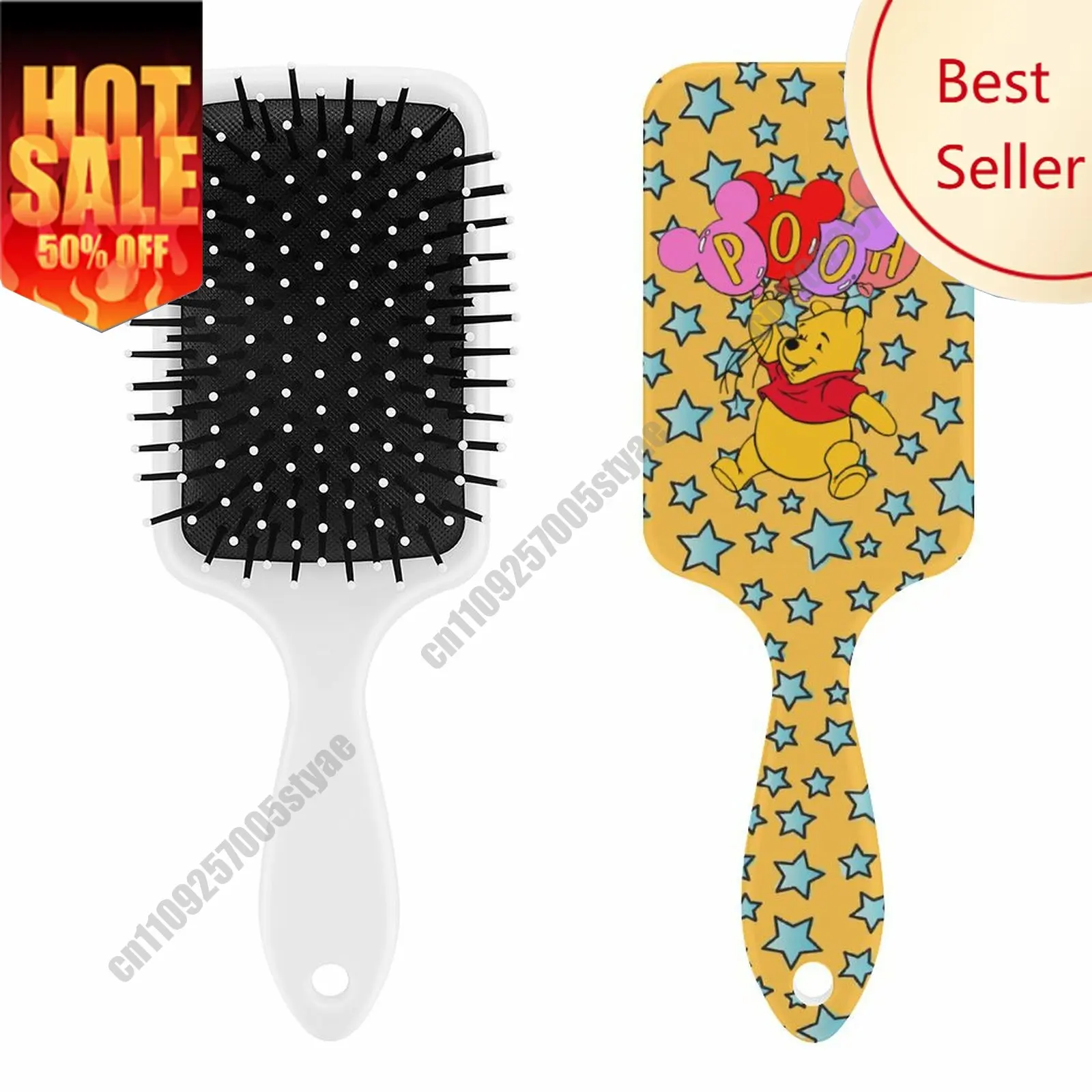 

Winnie The Pooh Air Cushion Comb Disney Character Custom Scalp Massage Tool Personalized Photo Printing Unique Holiday Gift