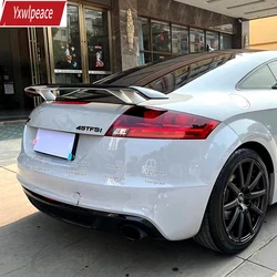 For Audi TT MK2 2008 2009 2010 2011 Spoiler Real Carbon Fiber Rear Trunk Lip spoiler Wing Body Kit Accessories