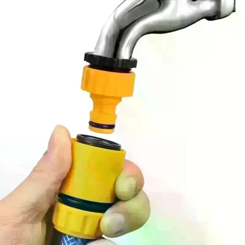 4-point Plastic Garden Hose Quick Connectors With Leak Proof Design And Quick Connection For Yard Watering Car Washing Garden
