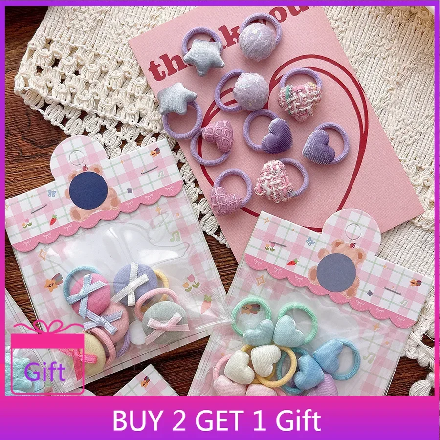 

Лидер продаж 2025, японский стиль, свежий цветок, бант, жемчуг, мини-детские резинки для волос, портативный чехол, эластичные детские кольца для волос для девочек