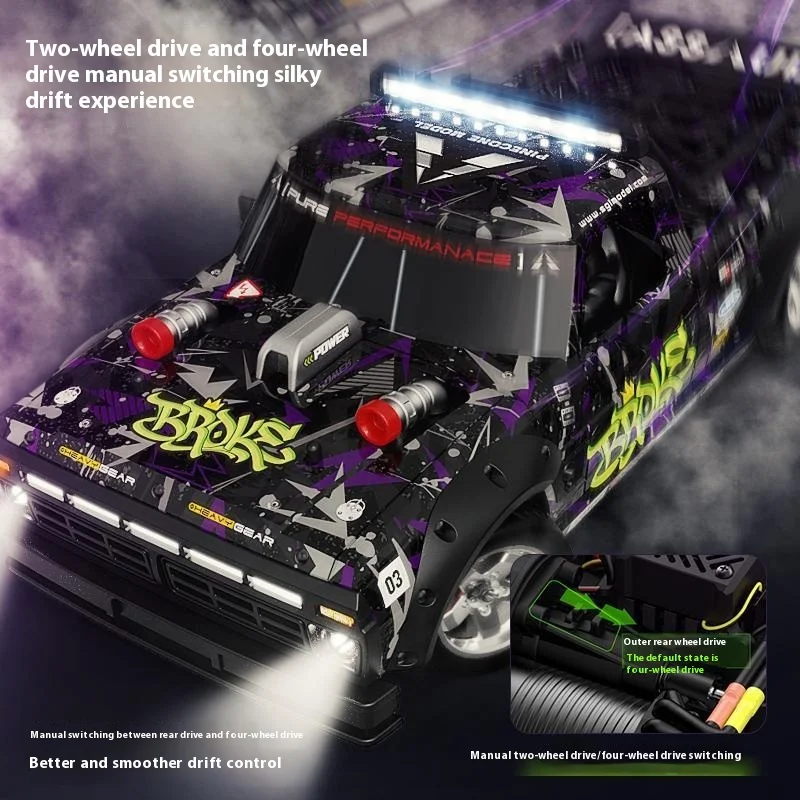 Sgl Sg1006 High Speed Drift Pickup Brushless Motor Linkage Lights High Speed Horizontal Run Rc Remote Control Car F150 Gift