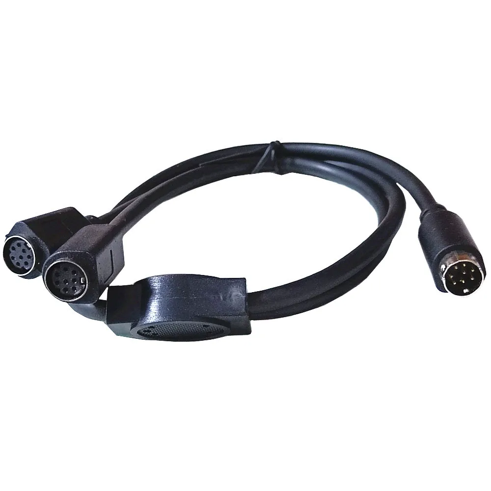 50cm Mini DIN 8-Pin Splitter Y Adapter Cable,mini Din 8 Core Audio/video Cable, S-video Set-top Box Cable 0.5m