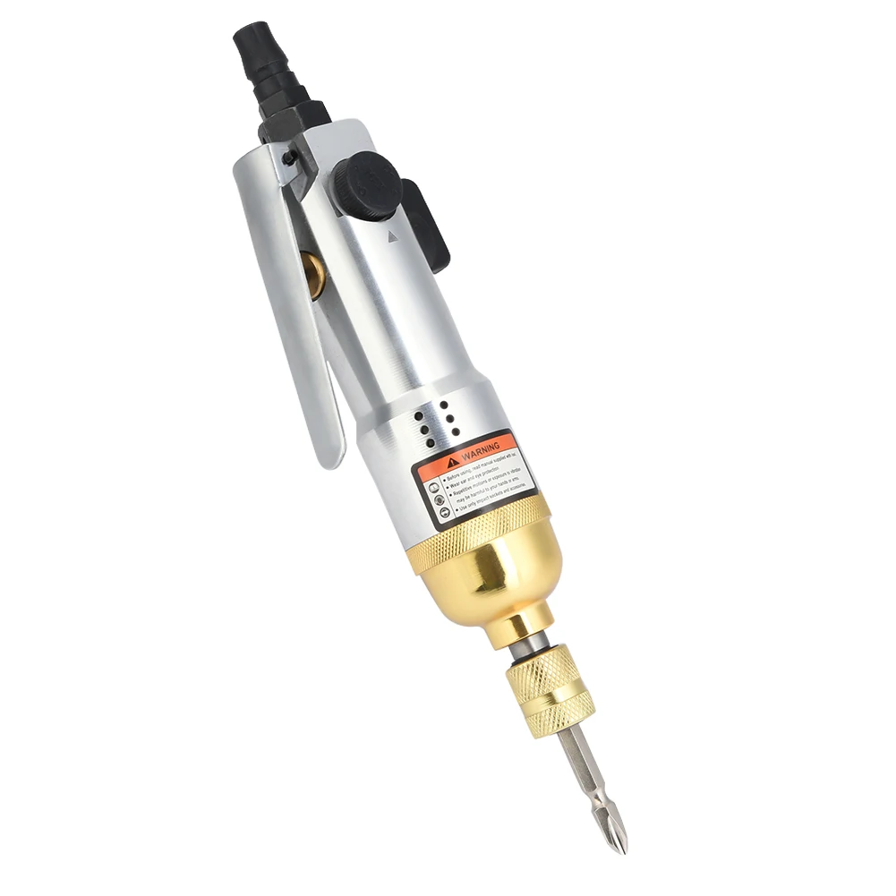 High Torque Pneumatic Screwdriver Front Exhaust Metal Body Air Screwdriver Forward Reverse Compressed Air Powered