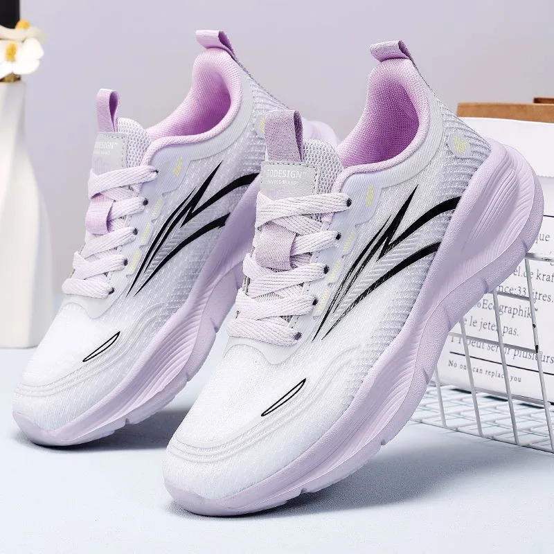 

2025 Women's Running Shoes Lightweight Breathable Mesh Gym Sneakers Non-Slip Air Cushion Athletic Shoes for Training