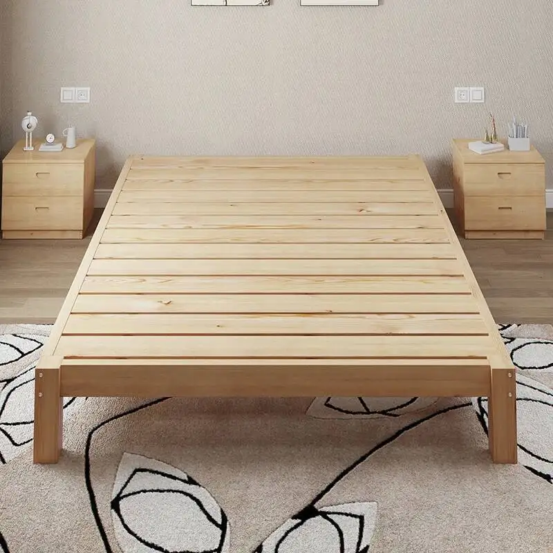 

Design Modern Bed Frame Easy Assembly Living Room Bedroom Frames Eco-Friendly Bed Simple Support Le Bedboard Bedroom Furniture