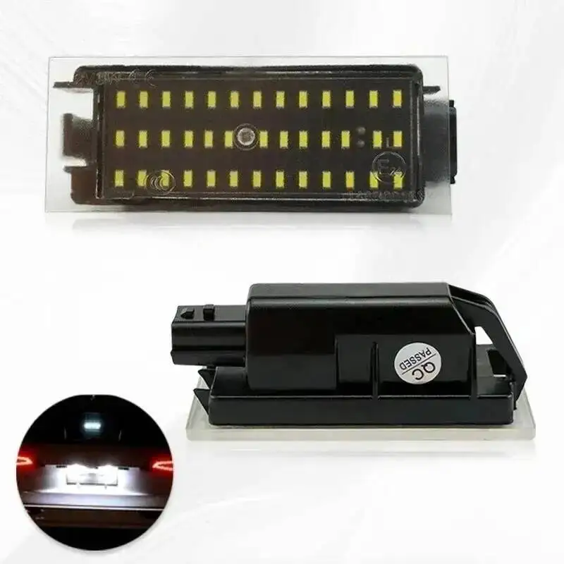 Tcart LED Car License Plate Light Super White Bright Direct Plug And Play Replacement Bulbs For Renault Clio 3 4 GrandTour