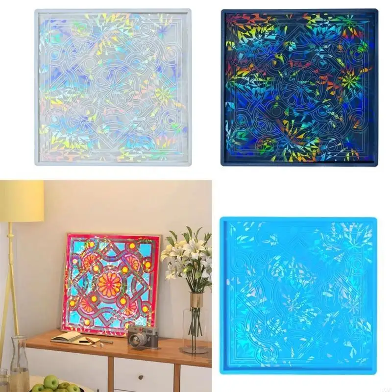 

Diy Light and Datura Painting Ornament Silicone Mold Scented Gypsum Ornaments Drop Resin Mold for Decoration