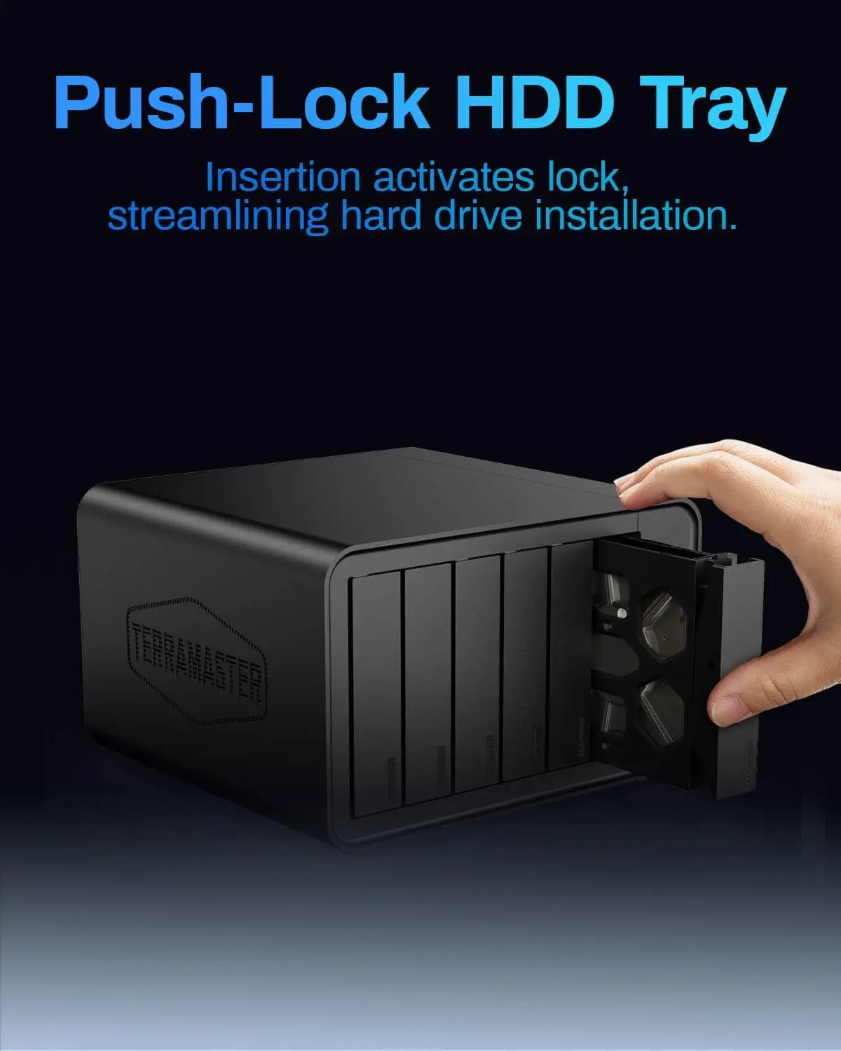 TERRAMASTER F6-424 Stoccaggio NAS massimo di 6 alloggiamenti (senza disco)