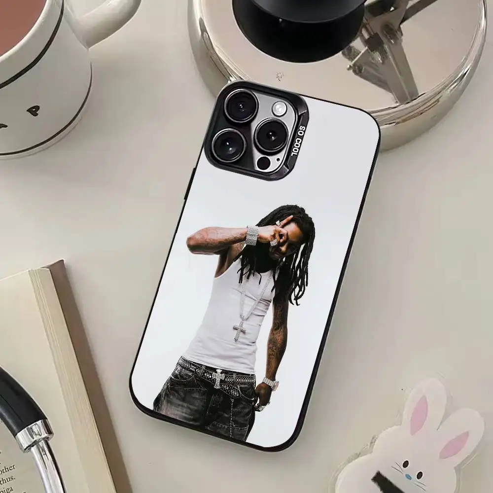 Lil Rapper W-Wayne Phone Case For iPhone17,16,15,14,13,12,11 Plus,Pro Max Black Candy Matte Shockproof Cover