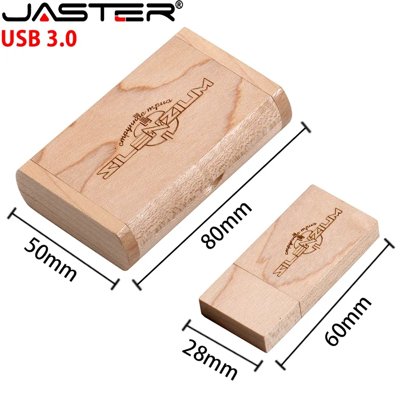Free Custom Logo Wooden USB3.0 Flash Drive 4G 8G 16G 32G 64GB 128G High Speed Pen Drives Wedding Photography Gifts Memory Stick