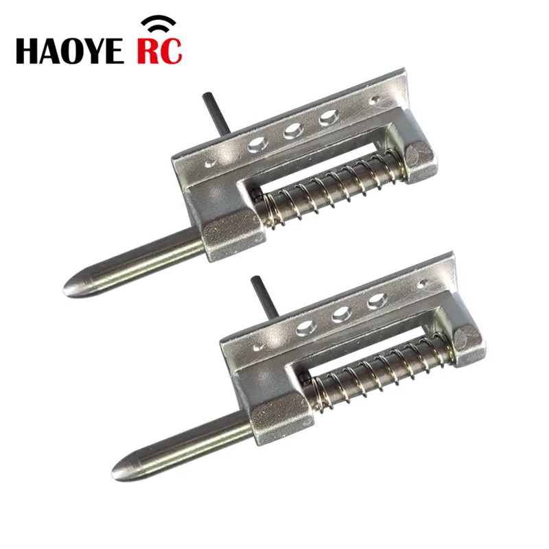 Haoye 1 PC Pin Length Aluminum Canopy Locks For RC Airplanes Parts Electric Planes Foam Model Accessories Color Silver