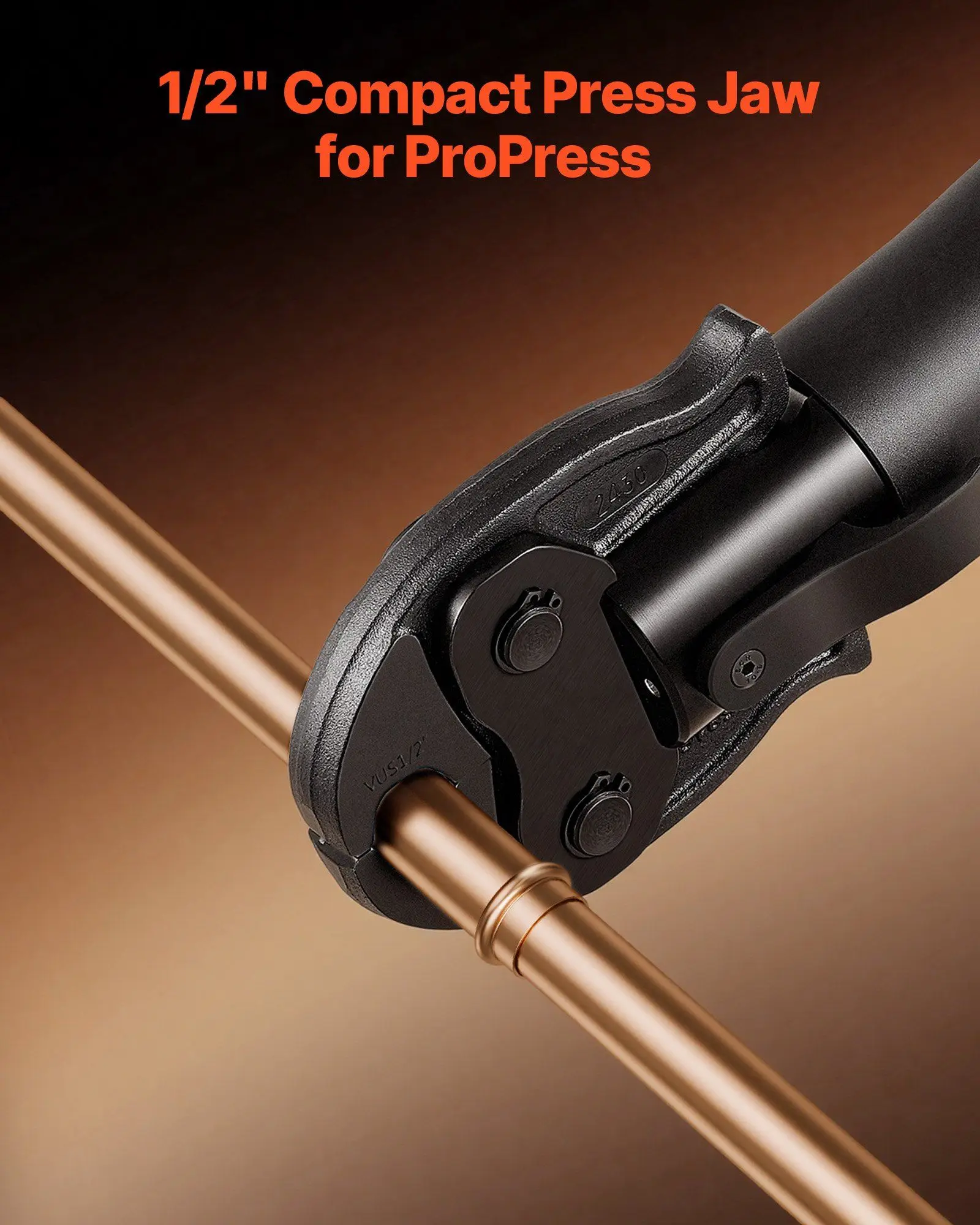 

Пресс-клещи ProPress 1/2 дюйма для компактных пресс-инструментов серии Compact, закаленная сталь 52 HRC - совместимы с пресс-инструментами 24KN для