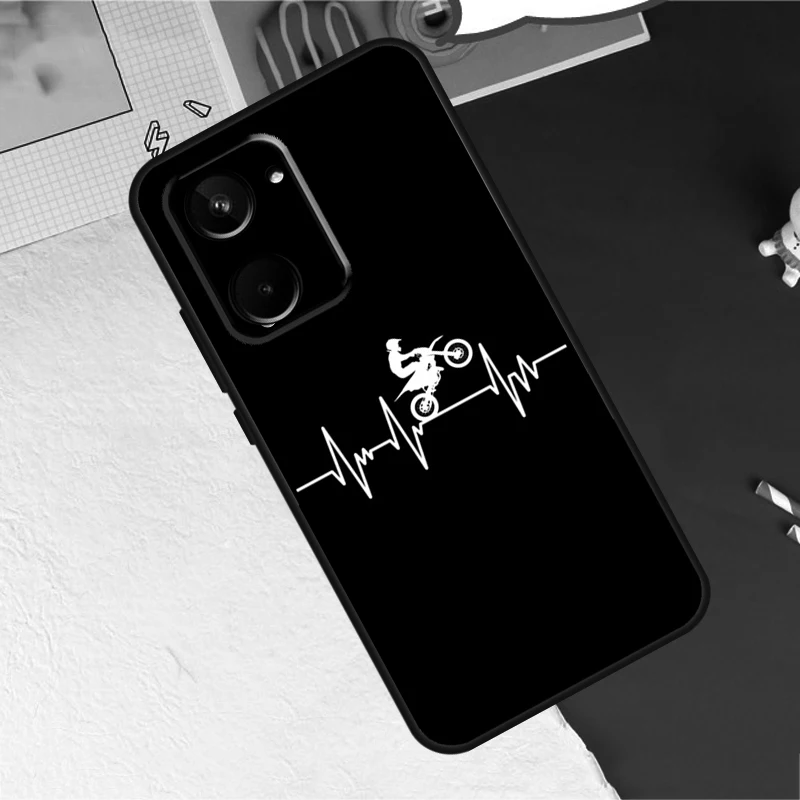 دراجة نارية نبضات القلب ل Realme C75 C71 C55 C53 C67 C61 C33 C63 C51 C65 GT7 15 Pro 10 11 12 13 14 Pro Plus Case #4