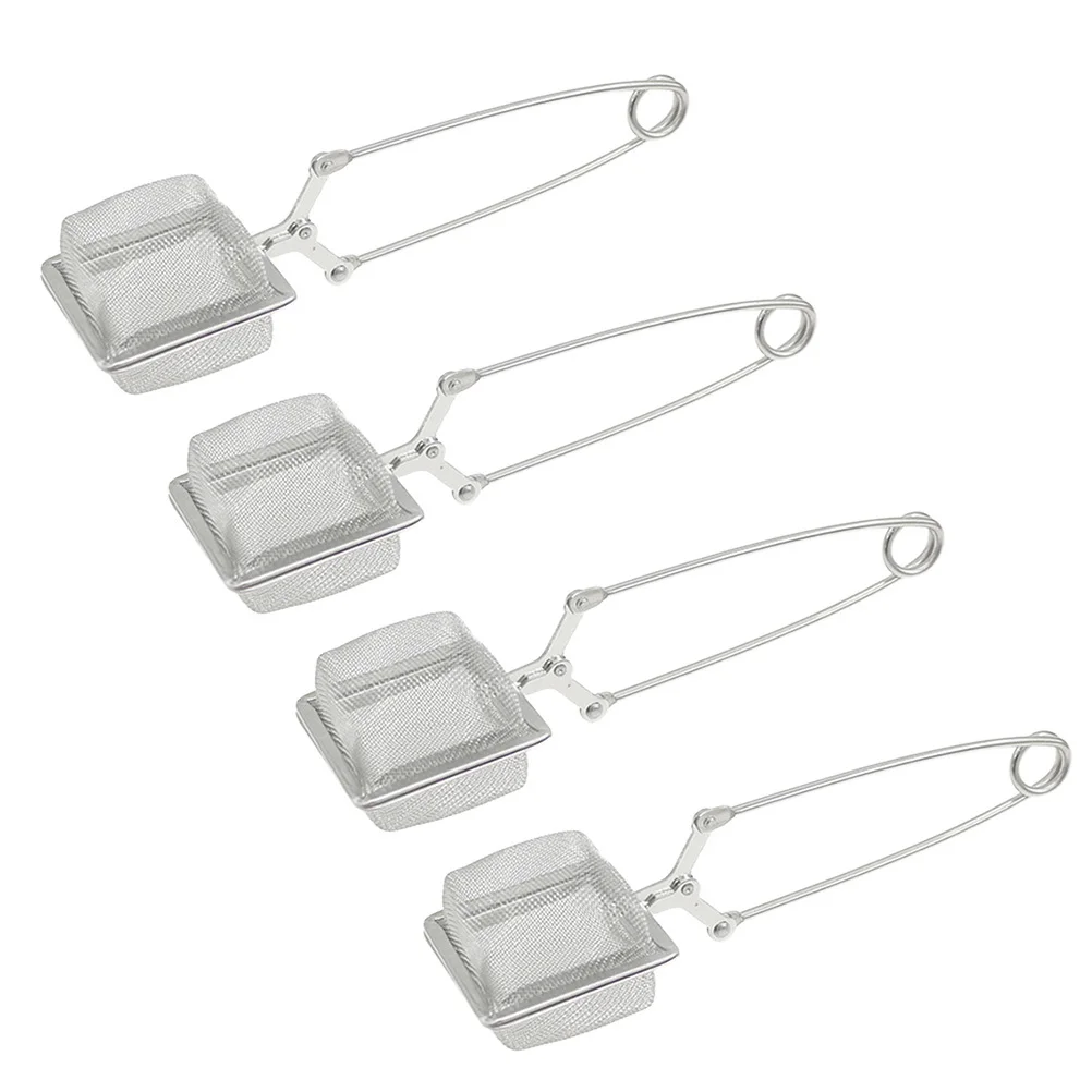 

4Pcs Stainless Steel Tea Filter Portable Reusable Mesh Strainer Exquisite Details Highquality Leak Proof Moderate Size
