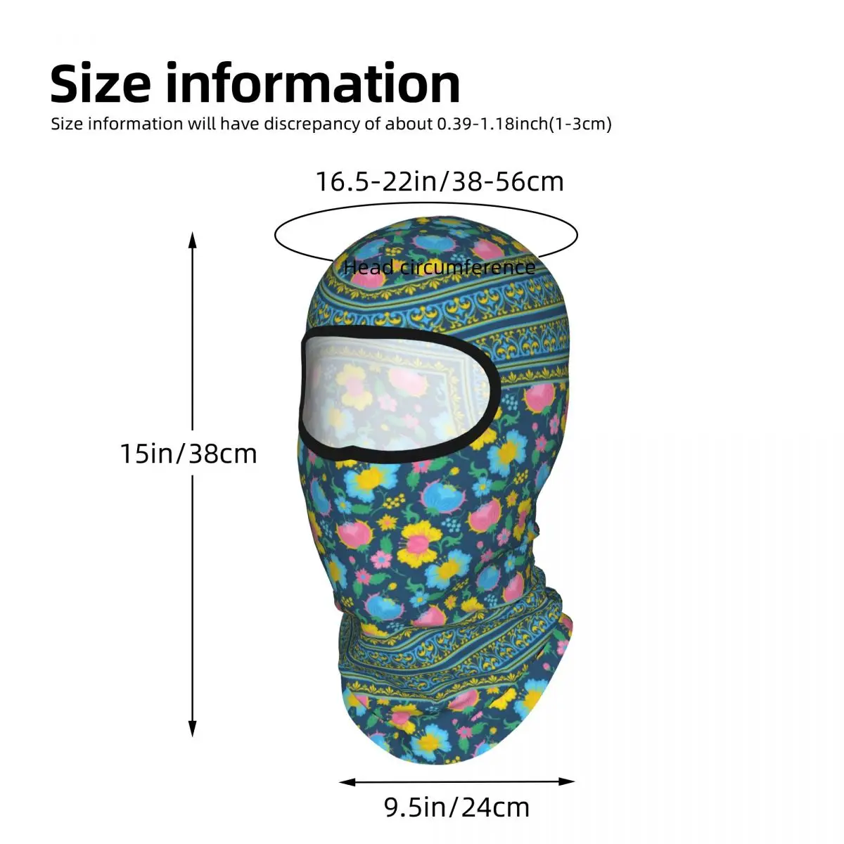 Luxury Flowers Outdoor Cool Sunscreen Motorcycle Face Moto Biker Wind Cap Mask Stopper Windproof Bicycle Cycling Headgear