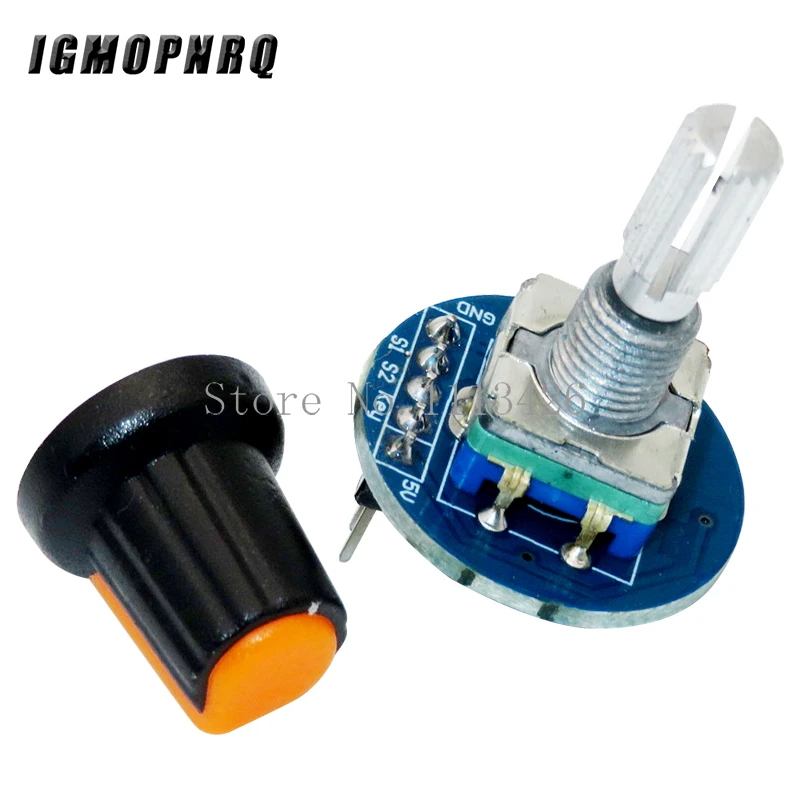 Rotary Encoder Module for Arduino Brick Sensor Development Round Audio Rotating Potentiometer Knob Cap EC11