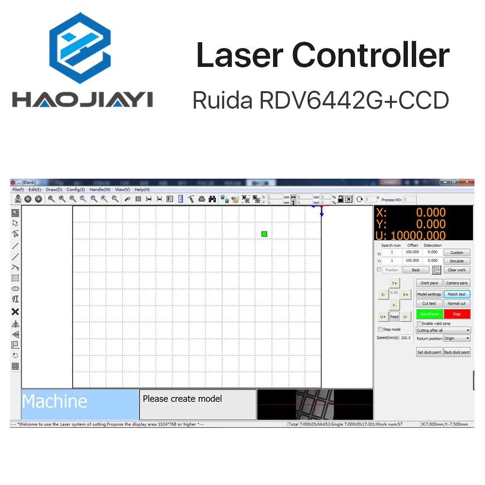Ruida RDV6442G CCD Visual Co2 Laser Controller System for Laser Cutter Engraver Machine