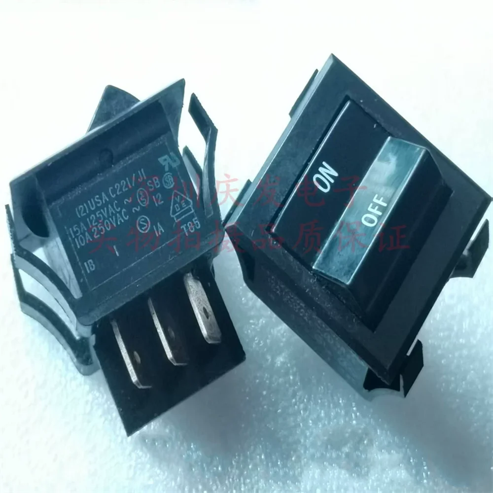 

Оригинальный новый 100% американский кулисный переключатель ВКЛ-ВЫКЛ 6-контактный 2-ступенчатый 10A250V панель 30*32 мм