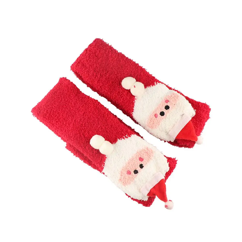 

Elk Santa Claus Christmas Gift Women Snowman Stripe Ladies Hosiery Floor Socks Cotton Calf Socks Christmas Stockings