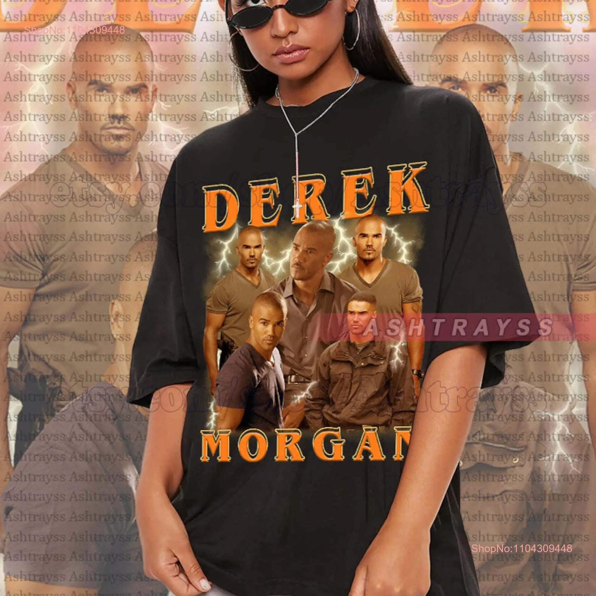 Derek Morgan vintage bootleg tee long or short sleeves