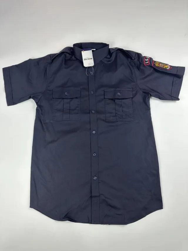 

Мужская летняя рубашка в стиле ретро свободного кроя с коротким рукавом, с двойными карманами, вышивкой на рукавах, дышащая, впитывающая пот, из хлопка.