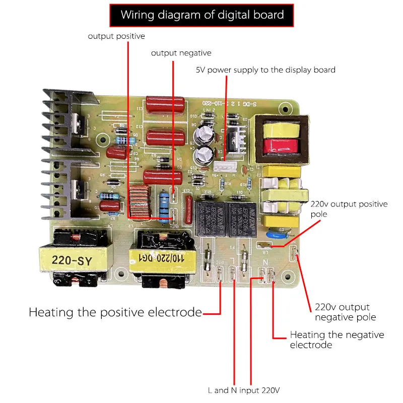 Ultrasonic Cleaning Machine Driver ,  Equipment Circuit  40KHz60/120/180W Mechanical  DigitalDispl