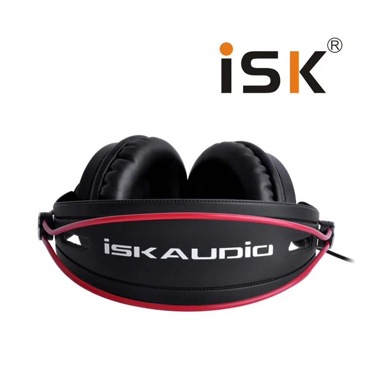New ISK HP-580 Original Headphone Semi-open Dynamic Stereo Monitoring Earphone DJ Headset Noise Cancelling Headphone Auriculares