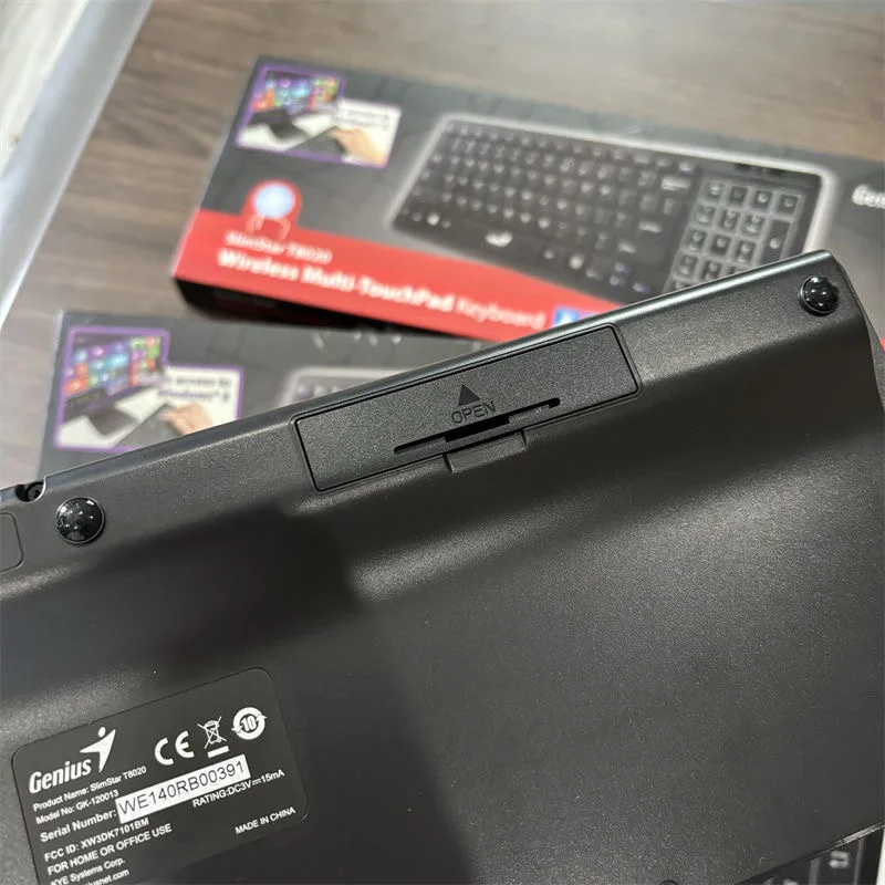 Teclado sem fio mudo para notebook de computador desktop sensível ao toque