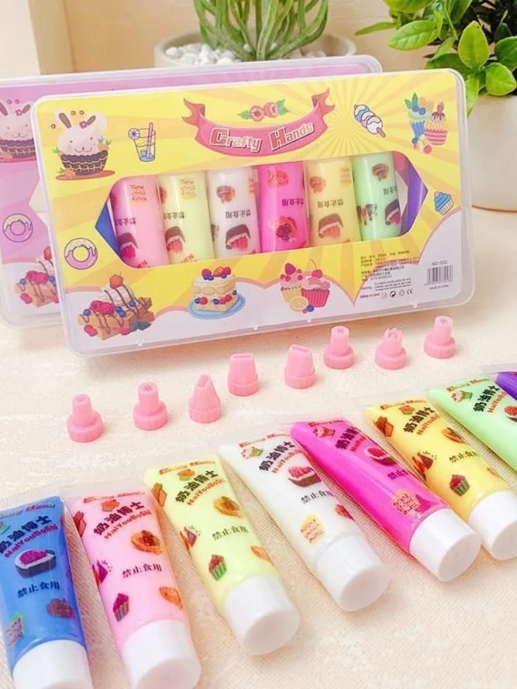 Simulation de crème glacée pour enfants, fabrication de desserts, modèle de gâteau, ensemble de bricolage fait à la main, loisirs, petits jouets de divertissement