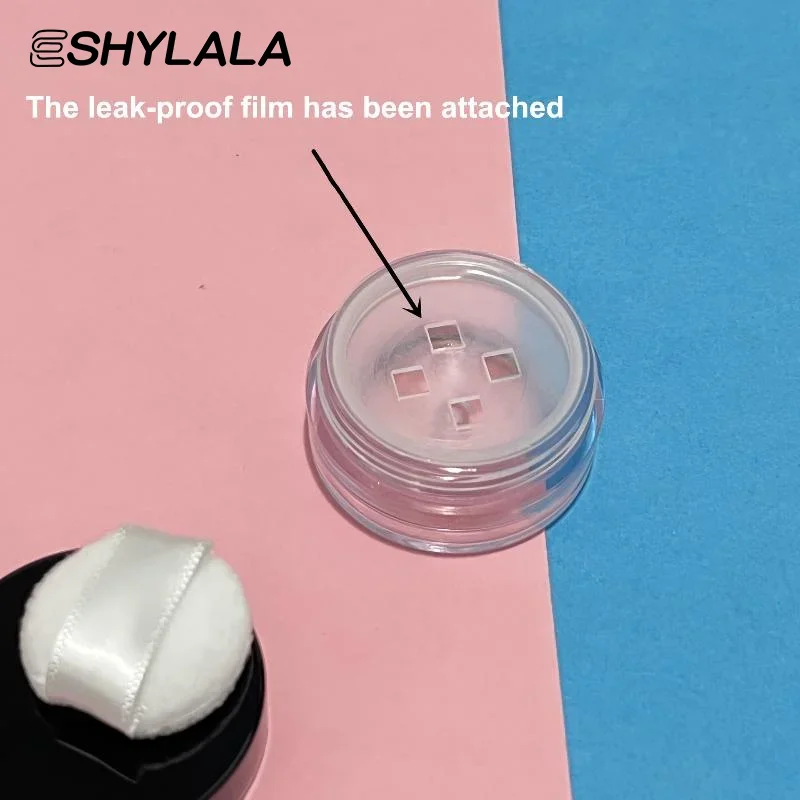 3g Kunststoff Leere Lose Pulver Glas Mit Make-Up Puff Box Sichter Container Kosmetik Jar Tragbare Lose Pulver Box Nachfüllbare fall