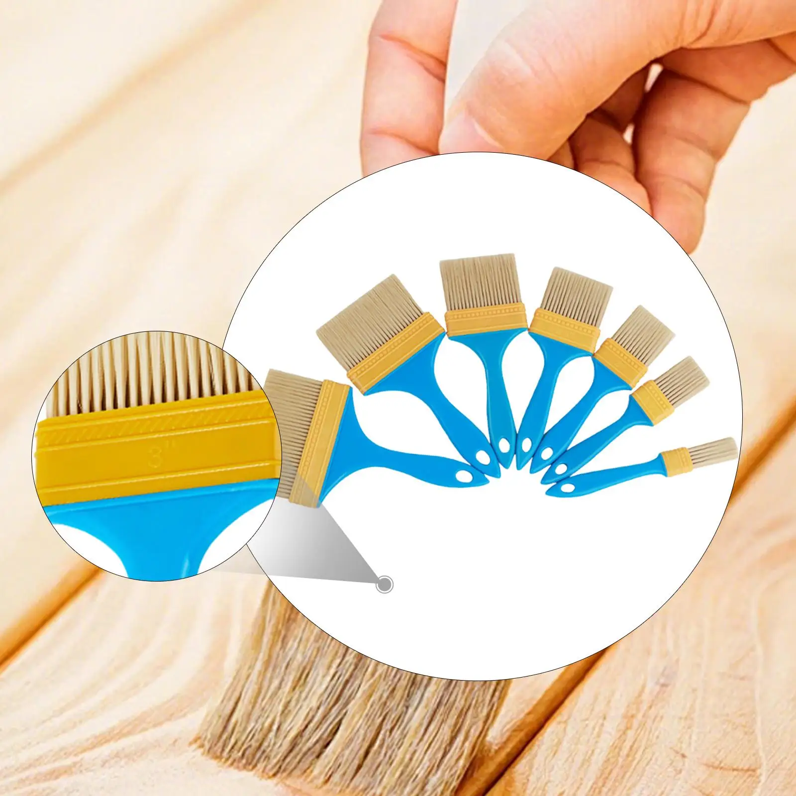 

7 шт. кисти для рисования, кисть для пятен, кисть для чипов, универсальная профессиональная кисть для рисования